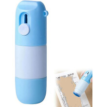 (Blue Eraser, 1 Count (Pack of 1)) 2 az 1-ben termopapír adatvédelmi törlő dobozvágó, termikus tinta eltávolító, matricavágó