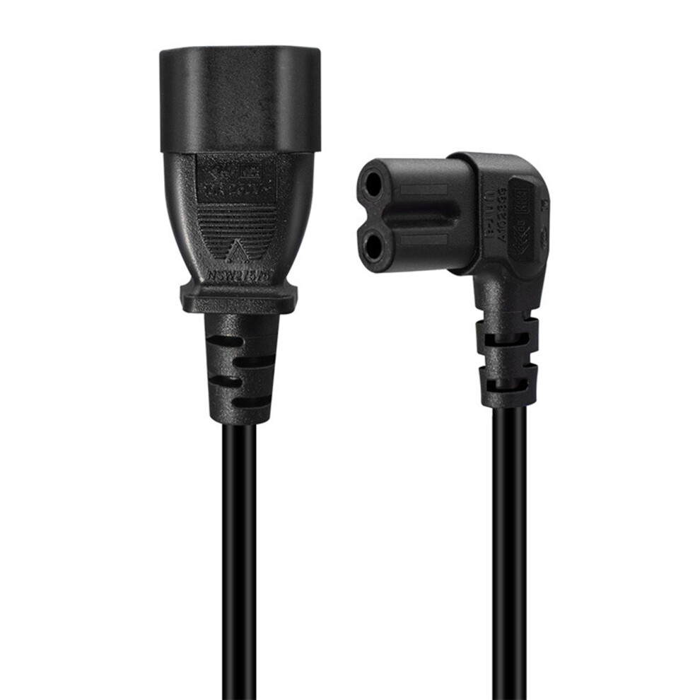 Iec 320 C14 To C7 Outlet Angled Power Cord 0.64M 1M 2M Length Option 32Cm 7695001055130