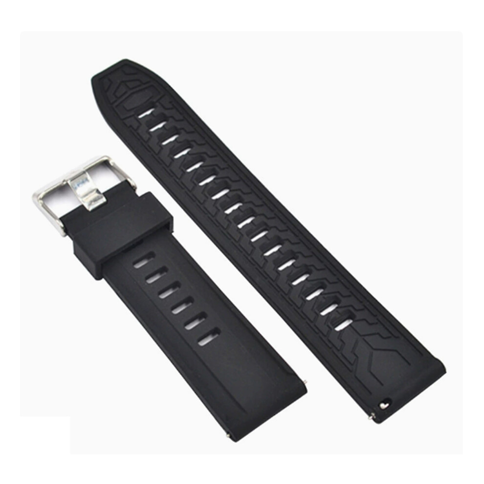 Soft Watch Straps With Quick Release Pin Detail Washable For Za3 24Mm Black 7695001054041