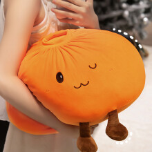 Huge pierogi Themed Pillow Very Gentle For Kids And Adults Orange