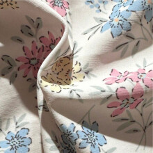 Ergonomic Floral Print Swimsuit Single Piece Bathing Suit Polyester Cream floral XL