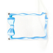 3inch Magnetic Acrylic Photo Frame For Pictures With Gradient Color Blue