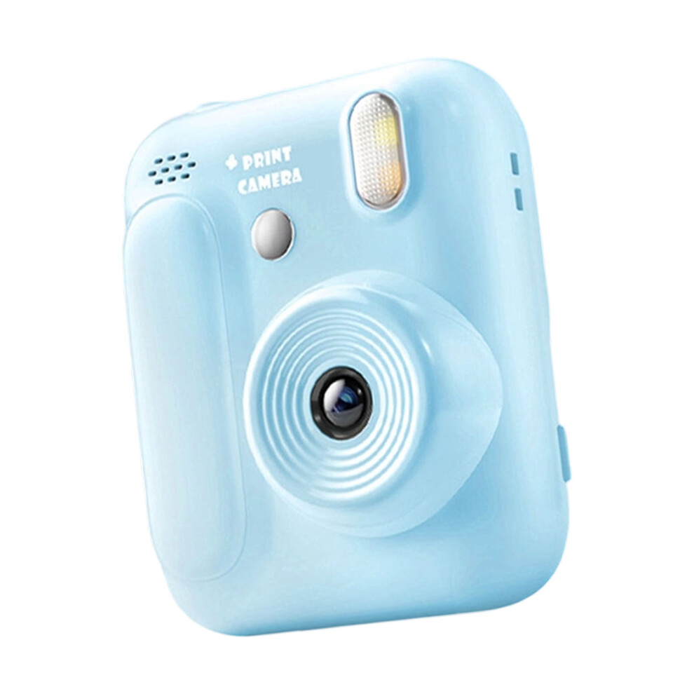 Multicolor Instantly Print Camera For Children Includes 4Rolls Paper Long Last Blue 7695001099981