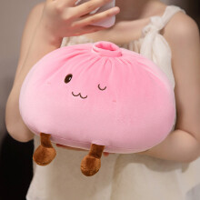 Large pierogi Patterned Gentle Cushion For Home Styling And Rest Pink