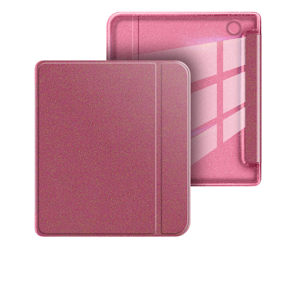 7Inch Magnetic Case For 7Inch E Reader With Glitter Sparkling E Reader Cover Rose Red 7695001083690