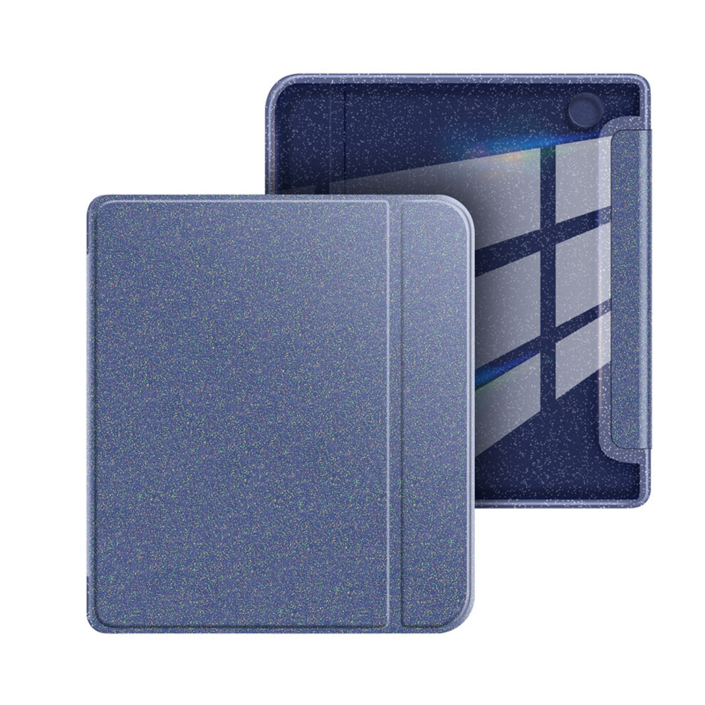 7Inch Shockproof Case For 7Inch E Reader Clear Back With Glitter Design Navy Blue 7695001083614