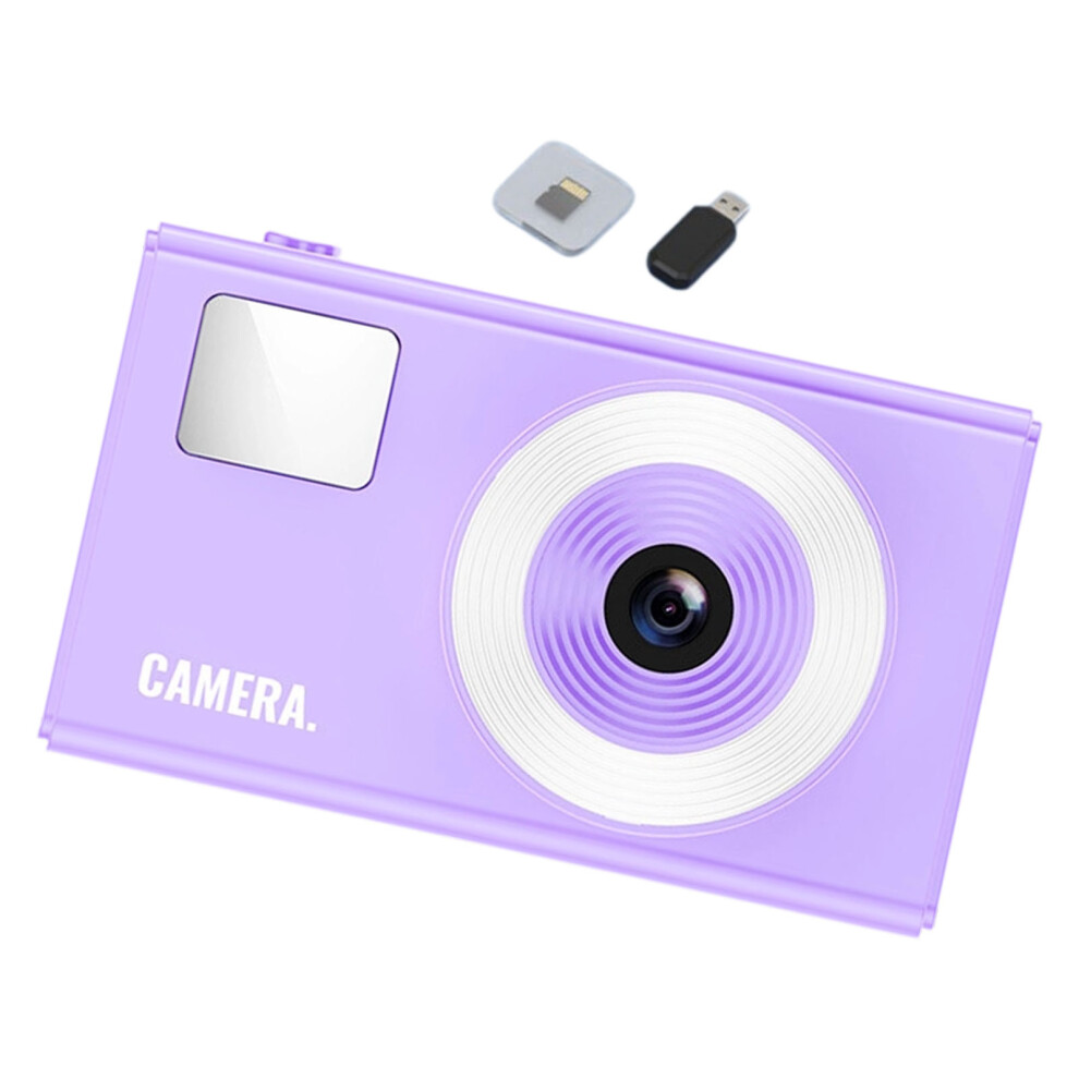 Fashionable Mini Camera With Electronic 44Mp Photos 32Gb Card Shake Proof Purple 7695001099899