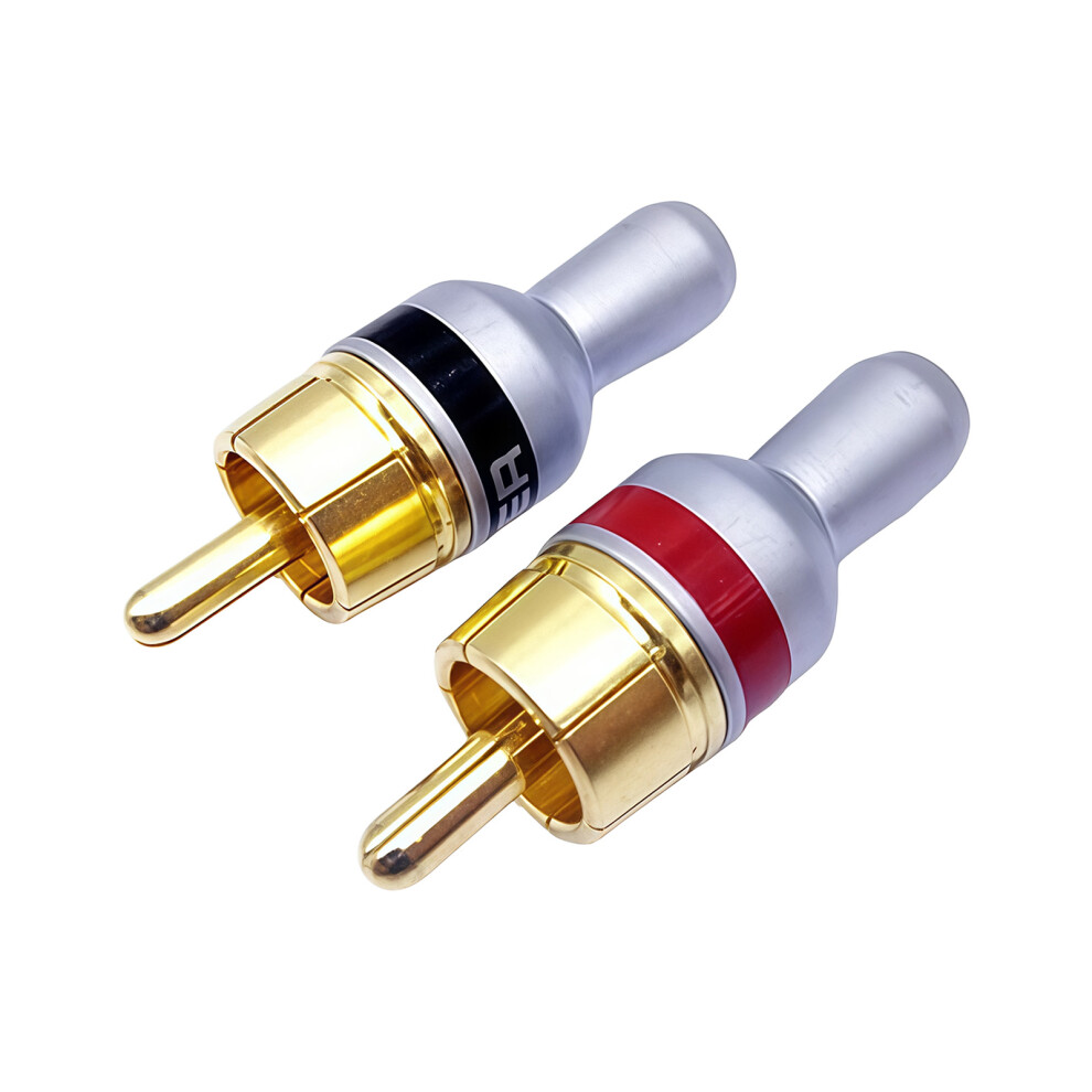 Auditory Cable Connector Video Plugs Connectors Enhances Transmission Gold 7695001140478