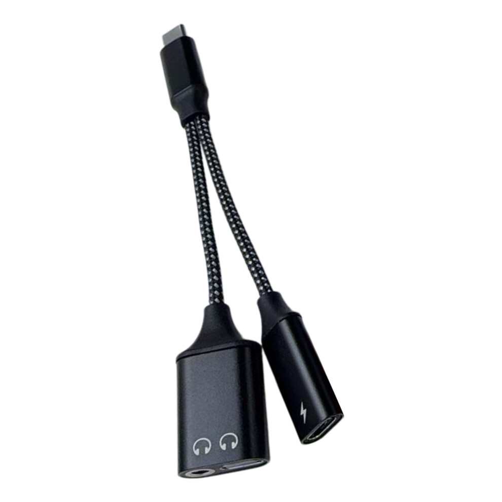 Usb C To 3.5Mm Music Headphone Adapter For Laptops Phones Multiple Devices Black 7695001054003