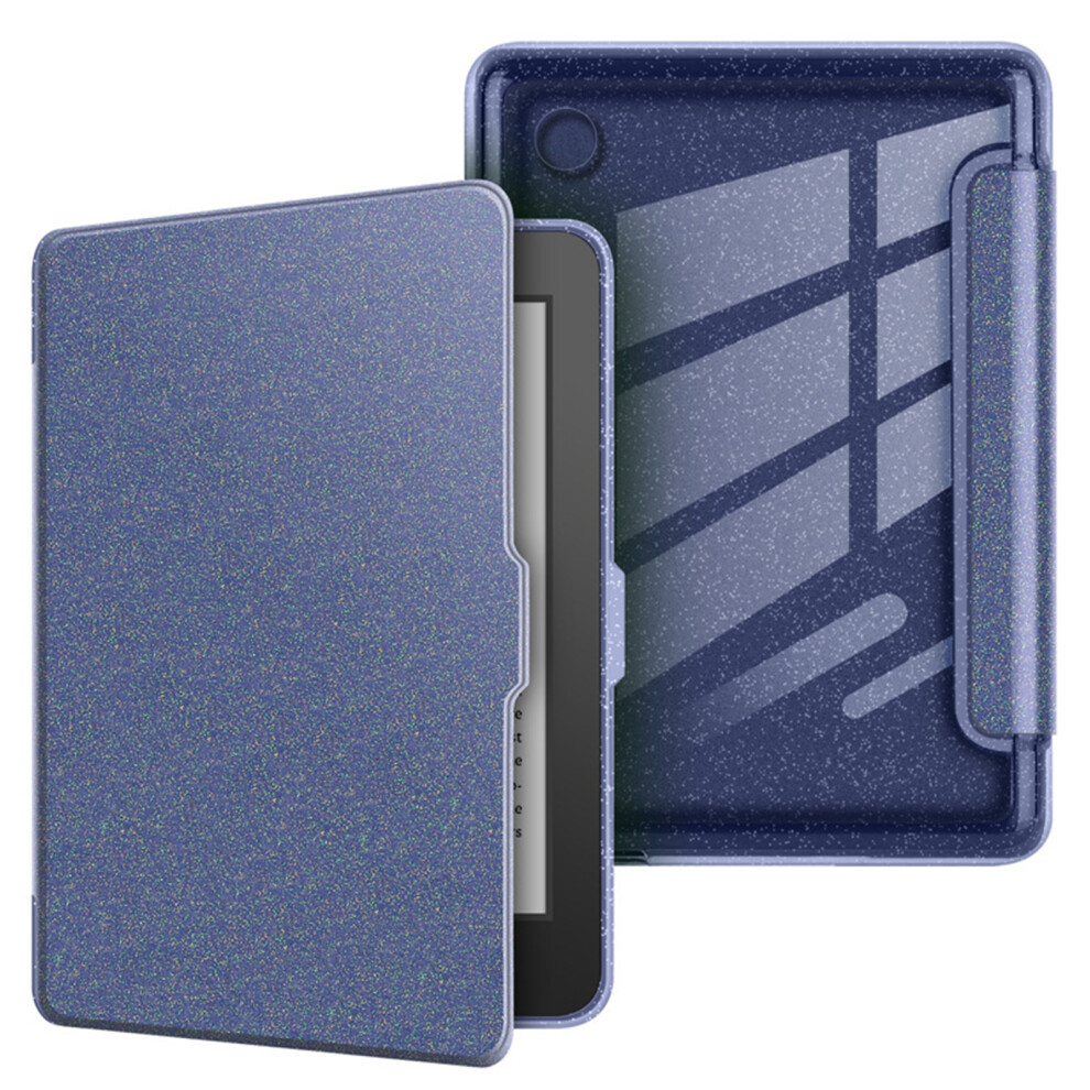 Glittering Back Ereaders Cover Auto Wake Frame Case For Clara Color E Reader Navy Blue 7695001083577