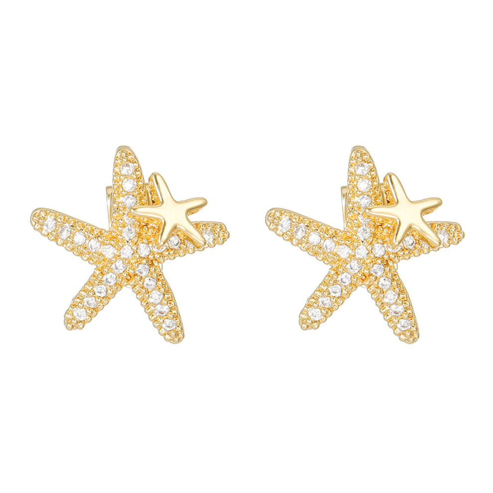 Ocean Sea Star Decorative Ear Clips For Freeclip Earbuds Accessories Decoration Gold 7695001121439