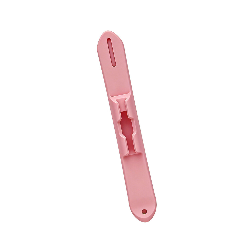 Silicone Touch Pen Holder For Pencil Secure Grip Design Ideal For Travel Pink 7695001121385