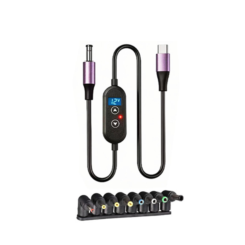 Flexible Type C Male To Dc5525 5521 Charging Cord Ideal For Travel 8Piece Elbow Set 7695001126014