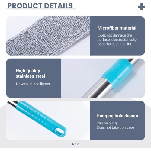 (Set C, -) Retractable Gap Dust Cleaner – Extendable Microfiber Duster for Home 1