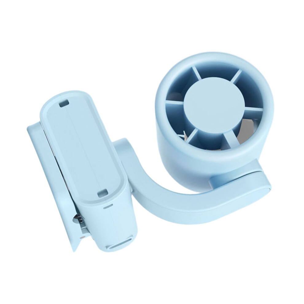 Miniature Desktop Fan With Number Display Flexible Clip For Multiple Locations Blue 7695001123808