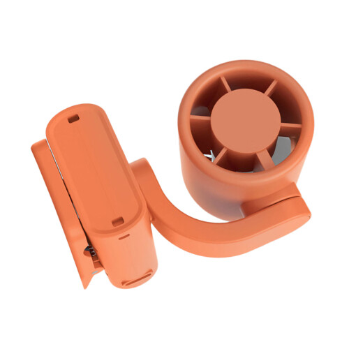 Portable USB Clip On Fan Foldable Size For Computer Travel Home Use Orange