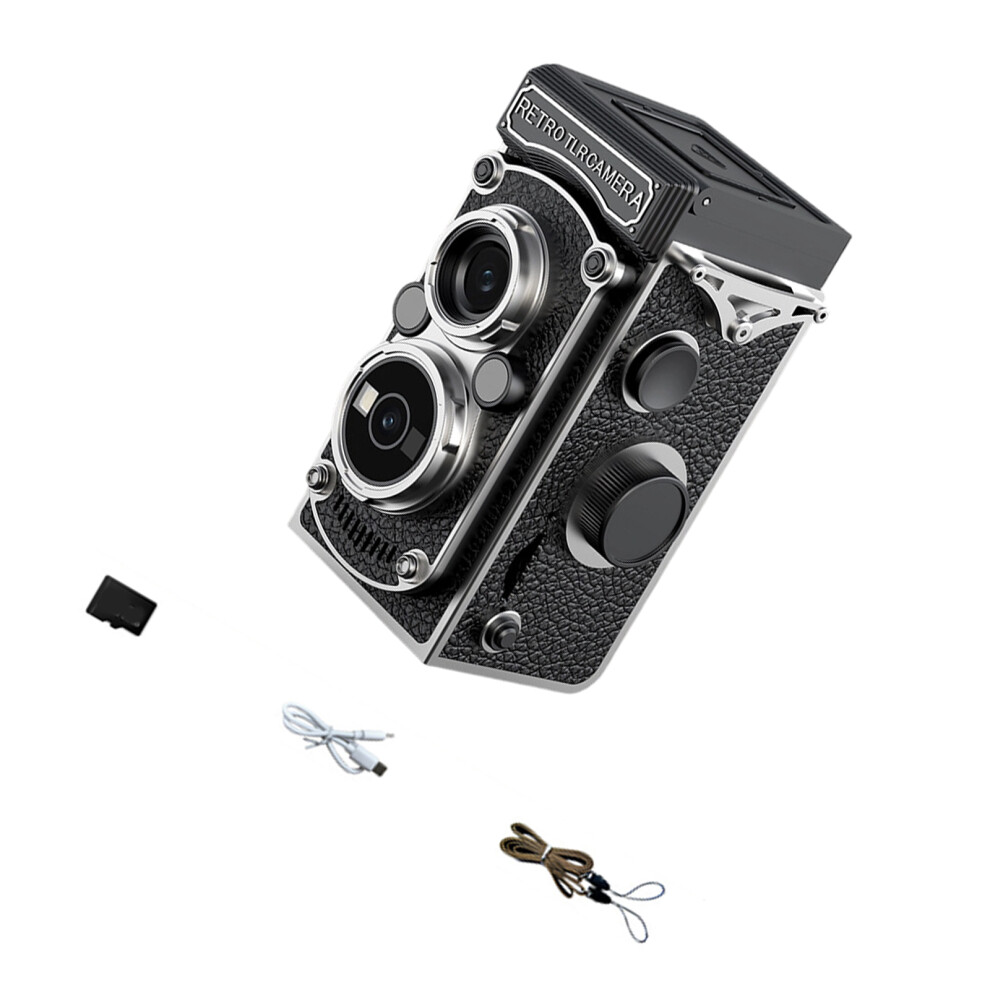 Artistic Pattern Digital Film Camera Includes 32Gb Card And Leather Belt Black 7695001069892