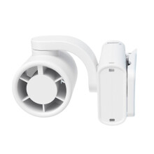 Small Silents Clip On Fan Rechargeable Via USB Great For Indoor And Outdoor White