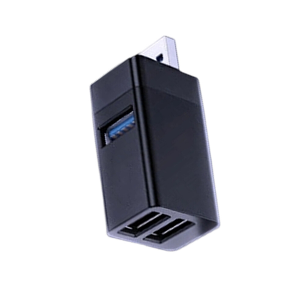 Usb2.0 Adapter 3 Port Usb2.0 Extender Quick Charging Multiple Usb Splitter Black 7695001126472