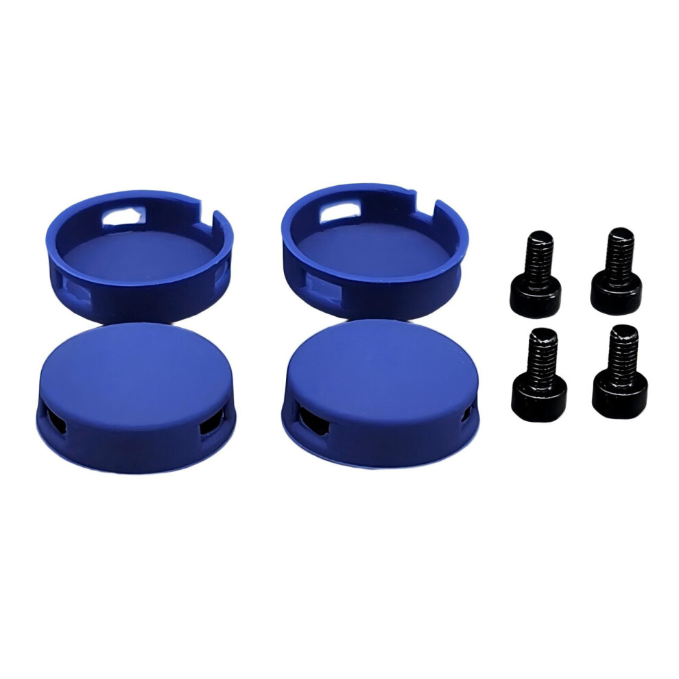 Universal Doorbell Push Button Replacement Set In Rubber For Intelligent Homes Blue 7695001095778