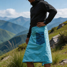 Rain Skirt For Outdoor Fishing Camping Emergency Use Portable Red