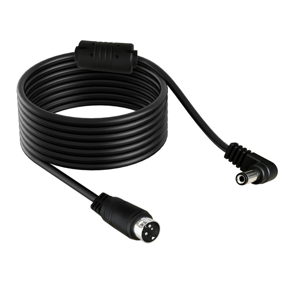 Durability 3Pin Din Male To Dc5.5x2.1mm Male Right Angle Power Supply Wire Cord 1M 7695001048521