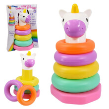 The Magic Toy Shop Una The Unicorn Baby Stacking Rings Montessori Toy Ring Stacker Toddler Activity