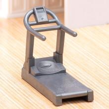 Gym Machines For Doll Play ABS Realistic Sports Miniatures Gray Color treadmill