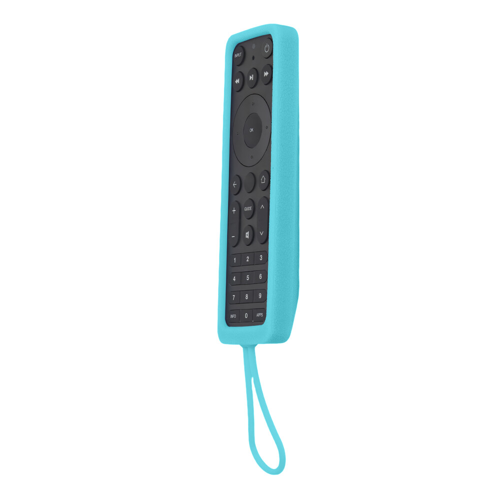Soft Silicone Remote Control Cover For Stream Ask-Sti6220 Soft Protector Fluorescent Blue 7695001129565