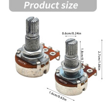 5Pcs 25K A/B Guitar Amp Potentiometer Guitar Volumes Tone Pots Easy to Install Tone25K