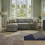 (Grey Linen) Reversible 4 Seater Sofa Bed in Linen Storage Sofa Bed Pull-Out Sleeper Corner L-Shaped UK 1