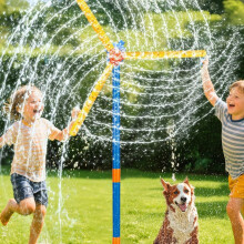 Large 55 Inch Tall Rotating Windmill Water Sprayer For Family Outdoor Fun windmill 2