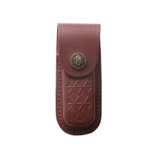 Pocket Folding Cutter Sheath Leather Cutter Bag Bag for Cutting Tool pirate black L