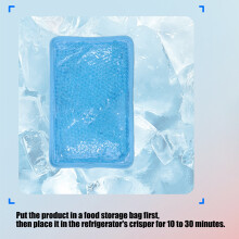 Soft Velvety Fabric Ice Pack Comfortable Cooling And Heating For Muscle Soreness Pink