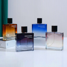 (Transparent) French Men Perfume, Long Lasting Fresh Natural Scent, Elegant Marine & Woody Fragrance for Daily Wear