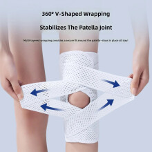 Knee Brace Support with Side Stabilizers Shock Absorption Knee Patella Sleeve 2 M