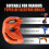 (Black, -) Multi-function Orange Drill Bit Sharpener for Grinder with 2 Wheels 3