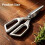 (Silver, -) Ciseaux cuisine robustes inox doré, coupe-os volaille 7