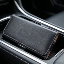 Phone Bag Leather Cell Phones Pouch Belt Holder Carrying Case with Belt Clip 4