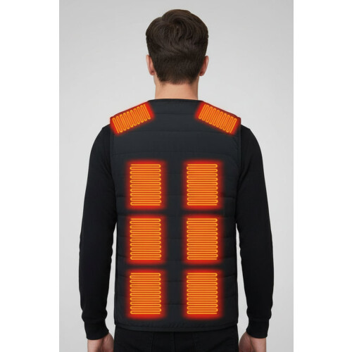 Mens V-Neck Heated Gilet 1