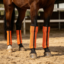 4Pcs Fine Mesh Loose Horse Boot Mesh Horse Fly Leggings Equestrian Accessories Grey