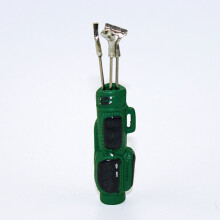 Detailed Golf Set Figurine And Golf Club Miniature Accessories For Kids RolePlay Red