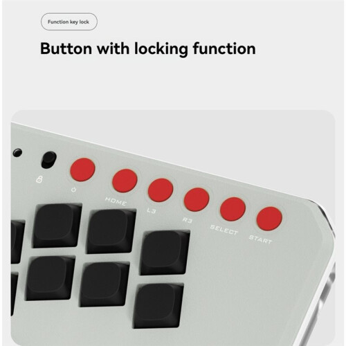 Mechanical  Keyboard Spraying Aluminum Shell Customized Gaming Hitbox for PC PS  Steam NS2 Gray