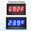 Multifunction Automotive Voltage Meter With External Temperature Probes & Clock Blue 8