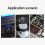 Multifunction Automotive Voltage Meter With External Temperature Probes & Clock Blue 3