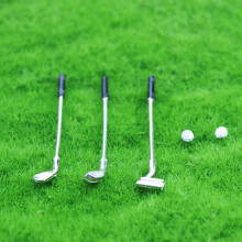 Simulation Golf Sport Set Miniatures Model Figurine For Office Desk Shelf Decors Green