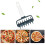 (Grey) DIY Pizza Roller Pin Dough Roller Pastry Pie Needle Wheels Bread Hole Puncher Cookies Bakeware Baking Tools 5