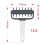 (Grey) DIY Pizza Roller Pin Dough Roller Pastry Pie Needle Wheels Bread Hole Puncher Cookies Bakeware Baking Tools 6
