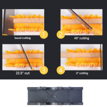 Wood Cutting Clamping Sawing Guide Wear Resistant Miter Sawing Box Enduring Black