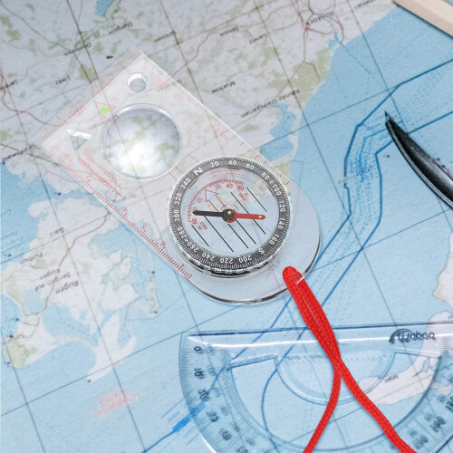 Compass Hiking Navigational Compass Orientation Compass, Base Plate 2
